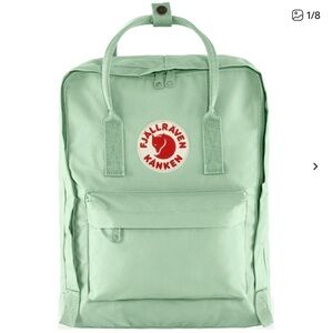 Fjallraven Kanken Classic Bag Bookbag Back Pack Mint Green Outdoor GORP Core